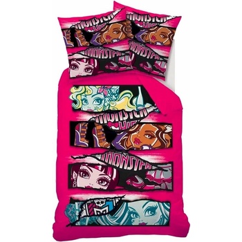 CTI Obliečky Monster High Teens Pink bavlna 140x200 70x90