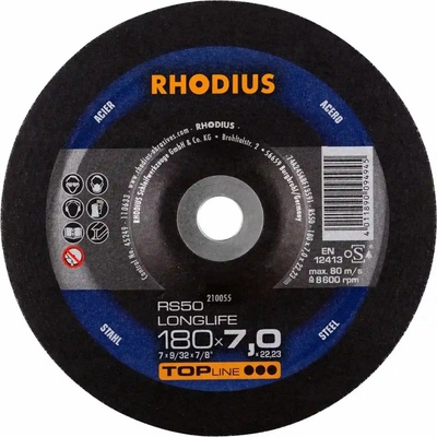 Rhodius Brúsny kotúč 180 x 7,0 x 22,23 mm 210055