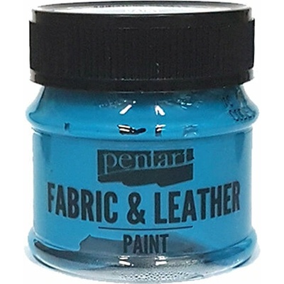 Pentart Farba na textil a kožu 50 ml tyrkysová modrá