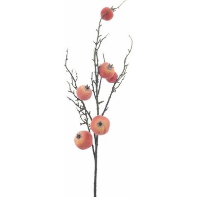 Větev granátového jablka oranžová 90 cm