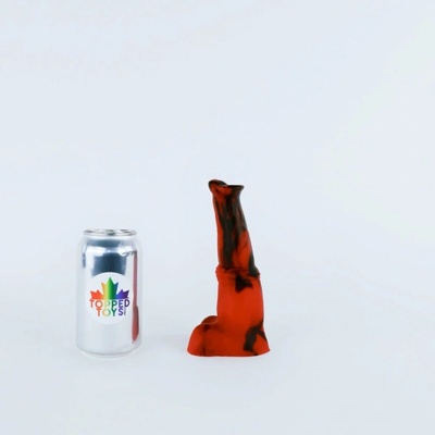 Topped Toys Pegasus 60 Forge Red prémiové silikonové dildo 17 x 4,8 cm