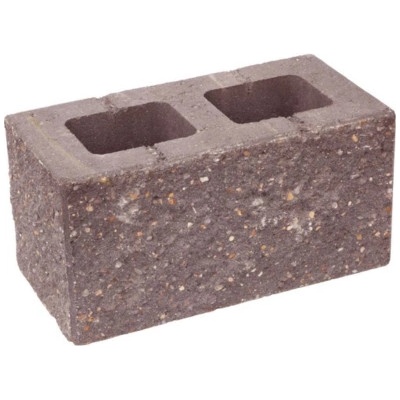 CS-BETON Tvárnice CSBLOK koncová štípaná 40x20x20 cm hnědá