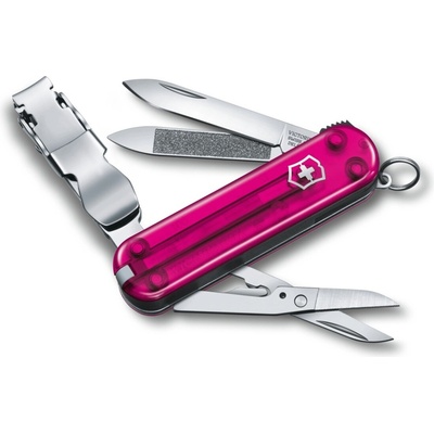 Victorinox Nail Clip 580, 65 mm, transparentní růžový