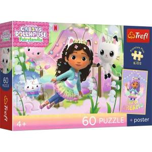 Trefl Trefl: Premium Plus Kids Габи и котешките приключения пъзел - 100 части (17431)