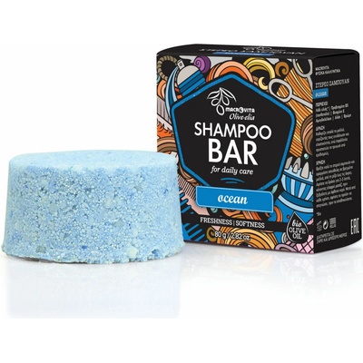 Macrovita Olive-Elia Shampoo Bar for Daily Care Ocean Tuhý šampón pre každodenné použitie Ocean 80 g