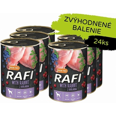 Rafi grain free králik 24 x 400 g