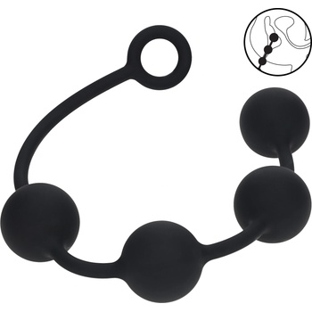 Levelz Round Silicone Anal Balls XL 50mm Black