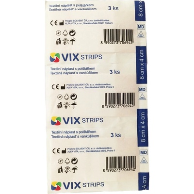 VIX náplasti 8x4 cm 3 ks
