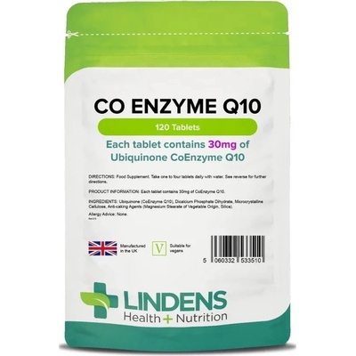 Lindens Health + Nutrition Koenzym Q10 30 mg 120 tablet