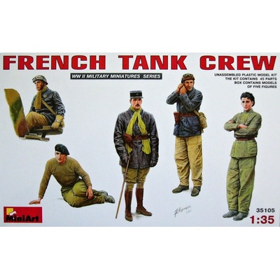 MiniArt French Tank Crew 5 figúrok 1:35