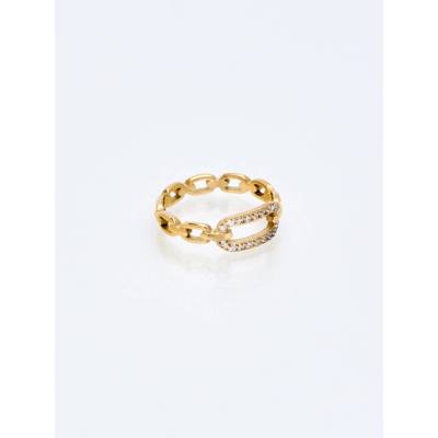 franco bene Mini chain prsten pozlacený 8052