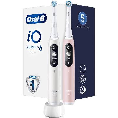 Oral-B iO Series 6 Duo Pack White/Pink Sand (1100007769)