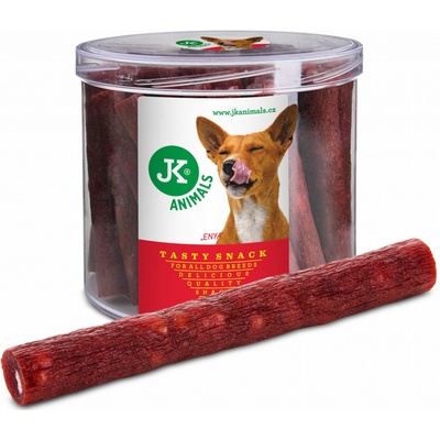 JK ANIMALS Mini uherské salámky polovlhká maškrta pre psy s obsahom 50% kolagénu 60 ks 2,1 kg