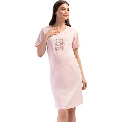 Розова нощница за кърмачки с мечета