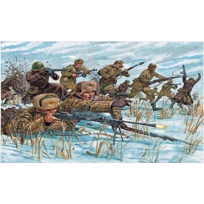 Italeri Sovietska pechota v zimných uniformách WWII 1:72