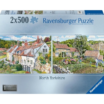 Ravensburger Пъзел Ravensburger от 2 х 500 части - Уютни вили в Северен Йоркшир (12000024)