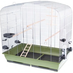INTER-ZOO Pet Products Клетка за птици САРА хром - 78 x 47, 5 x 79 см ЗЕЛЕНА