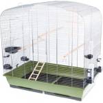 INTER-ZOO Pet Products Клетка за птици САРА хром - 78 x 48 x 78 см ЗЕЛЕНА