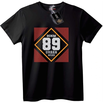 NOONEBRAND Тениска Градска Носия Деним 89 - 6XL, Black