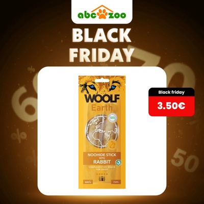 Woolf Earth Noohide Sticks with Rabbit L 85 g