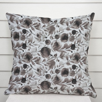 Biante Rongo RGP-504 Hnedé popínavé lístky na bielom 35 x 45 cm