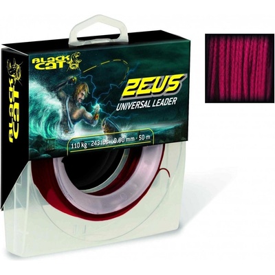 Black Cat šňůra Zeus Universal Leader 50m 0,80mm 110kg red – Sleviste.cz
