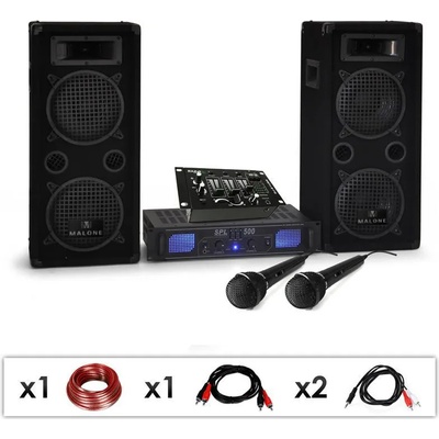 Electronic-Star DJ PA комплект "DJ-25M" PA Amp, Миксжен пулт 1600W (PL-1181-216M) (PL-1181-216M)
