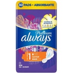 Always Дамски превръзки с крилца Always Platinum - Normal, 30 броя
