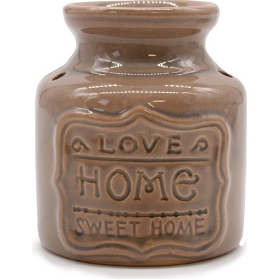 Ancient Aroma Lampa Love Home Sweet Home tmavo béžová 11 x 9 cm