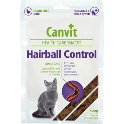 Canvit Health Care Snacks Adult Cat Hairball Duck 100 g – Zbozi.Blesk.cz