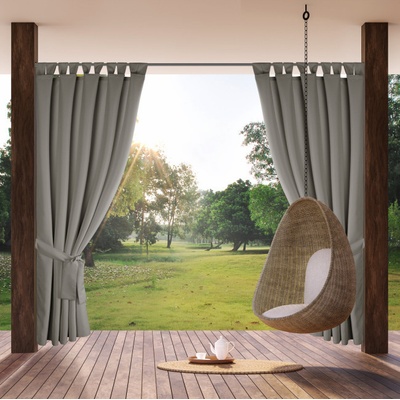 Hotový záves GARDEN 2 strieborný - na priechodkách