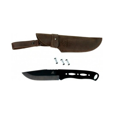 Bushcraft Blued-Blade z uhlíkové oceli a koženým pouzdrem BeaverCraft