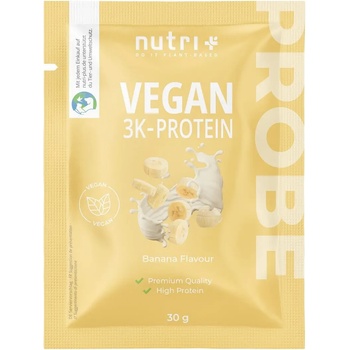 nutri + Пробен размер на вегански 3K протеин на прах - Banana