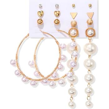 HARAHU Комплект обеци ca-27112 - Златна kp27112 (ca-27112)