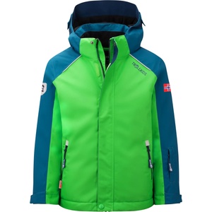 TROLLKIDS Детско ски яке Trollkids Kid's Holmenkollen Snow Jacket Pro Ski jacket - Dark Marine / Fresh Green - размер 98 (EU) (703-2238-1212)