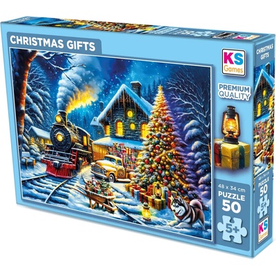 KS Games Пъзел KS Games от 50 части - Коледни подаръци (31751)