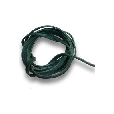 Šperky4U Řezaná kožená šňůrka tm. zelená LR9000-18