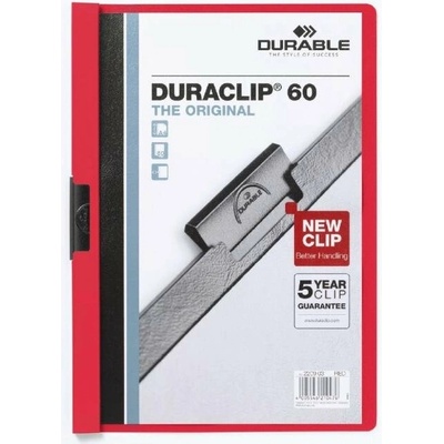 Durable Obal s klipom DURACLIP Original 60 červený