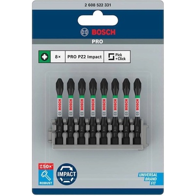Sada bitov Bosch Impact Control, 8 kusov, 50 mm
