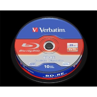 Verbatim BD-RE 25GB 2x, spindle 10ks (43694) – Zboží Mobilmania