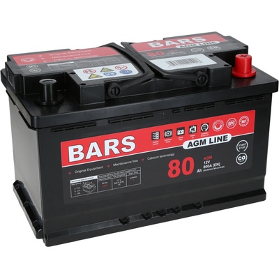 Bars AGM LINE 12V 80Ah 800A BM80