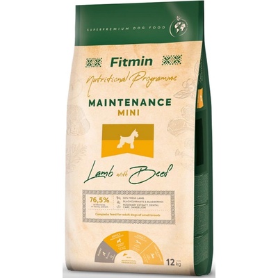 Fitmin Maintenance Mini Lamb & Beef 12 kg