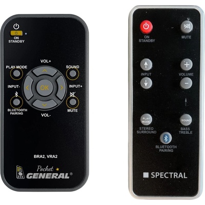 GENERAL Spectral bra2, vra2 - дистанционно управление дубликат (bra2, vra2)