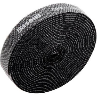 Велкро лента за организиране на кабели (300 см) - Baseus Rainbow Circle Velcro Strap (черен) (ACMGT-F01)
