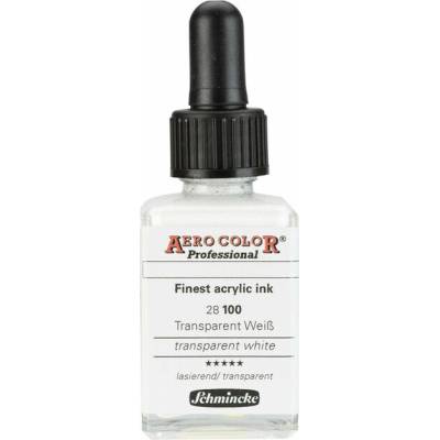 Schmincke Aero Color akrylový atrament Professional Standard 100 transparentná biela
