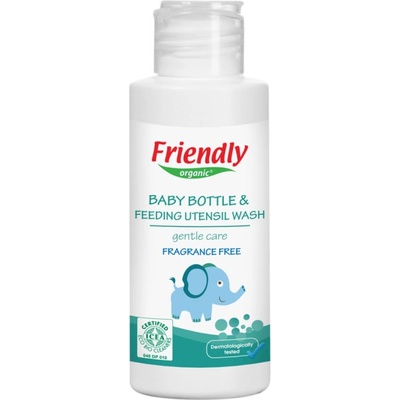 Friendly Organic Натурален Препарат за Безопасно Измиване на Бебешки Шишета и Съдове - Friendly Organic, 100 мл