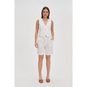 Moodo Дамски къси панталони Moodo - бели Moodo | Byal | ЖЕНИ | XS - zoot - 33,89 лв