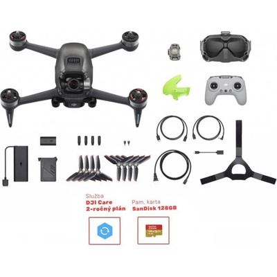 DJI FPV Combo + DJI Care Refresh (2letý plán) + Karta SanDisk 128 GB