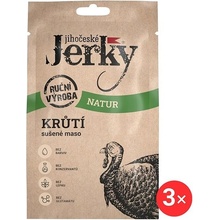 Jihočeské Jerky Krůtí natur 3 x 20 g