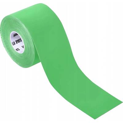 Gorilla Sports Tejpovacia páska na kinesiotaping odtiene zelenej 5 cm x 5 m